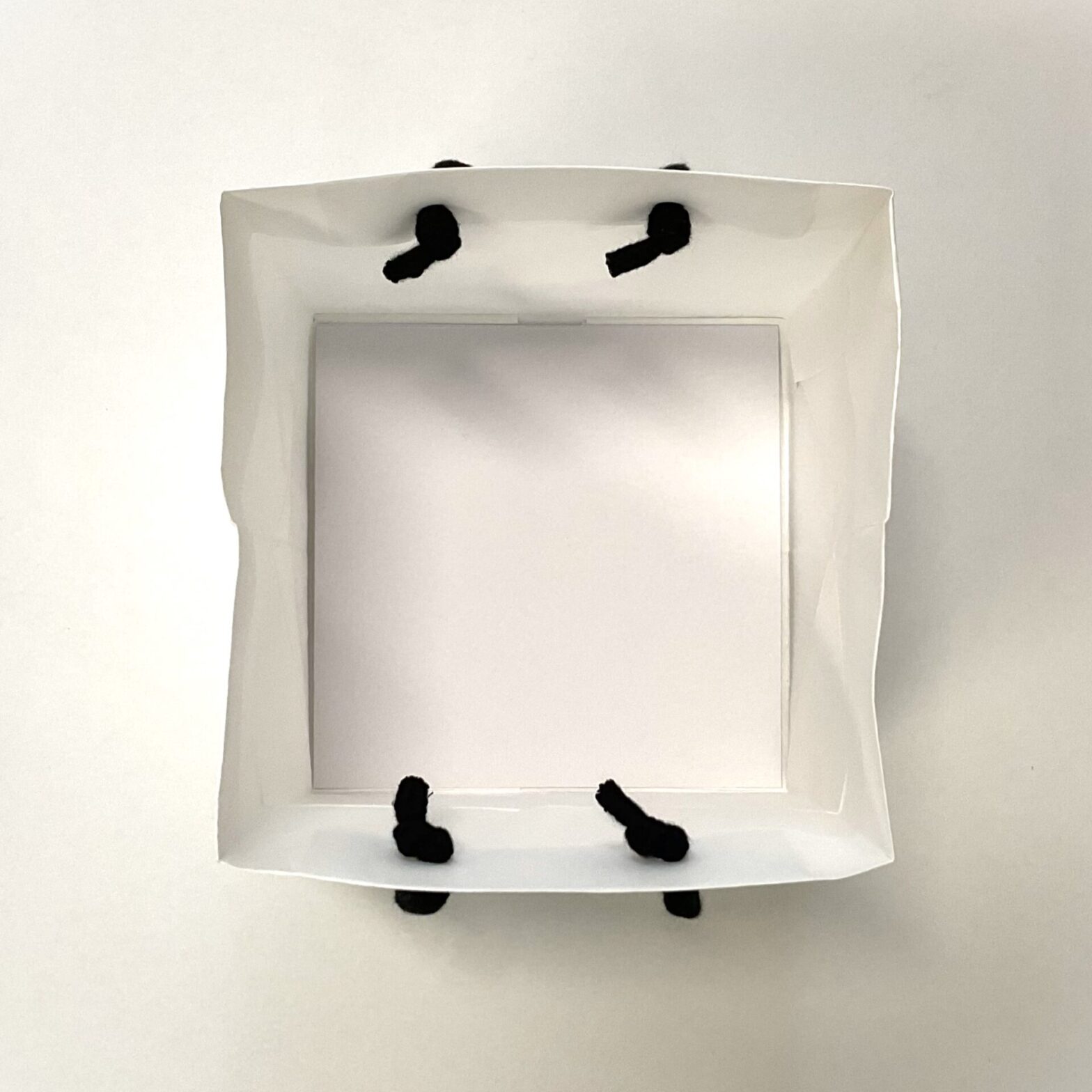 珍しい正方形の紙袋